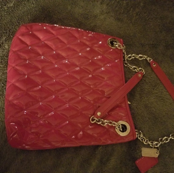 SOLD - RARE! Pink Patent Coach Bag - Picture 4 of 4
